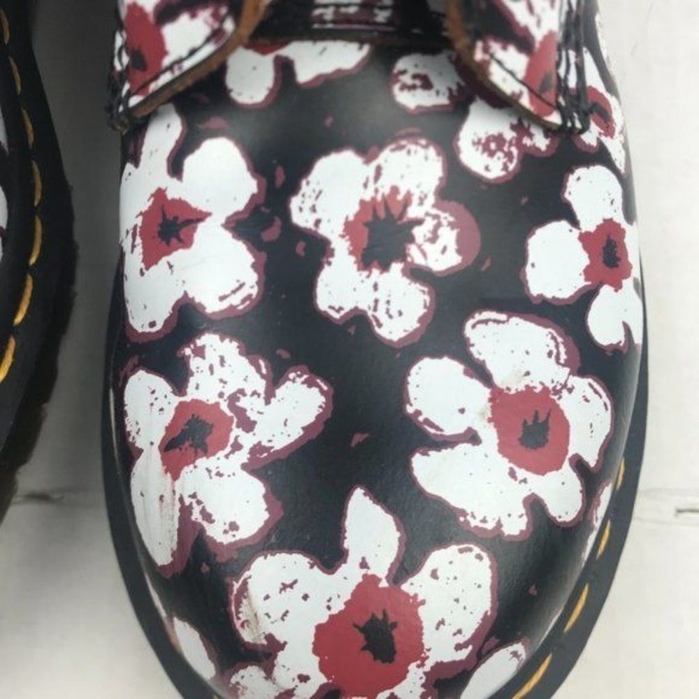 Dr. Martens Smooth Leather 1460 Pascal Floral Boots - Picture 8 of 13